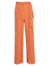 Gabriela Hearst Thomazia Cotton-silk Blend Wide-leg Pants In Spice
