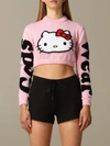 GCDS GCDS jumper GCDS CROPPED SHIRT WITH HELLO KITTY,11369365