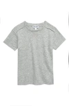Splendid Boys' Split Crewneck Tee - Baby In Heather Grey
