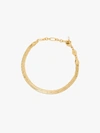 ANNI LU GOLD-PLATED SNAKE CHARMER LINK BRACELET,201404715288861