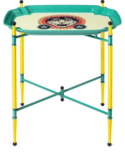 Gucci Medium Folding Table In Blue ,yellow