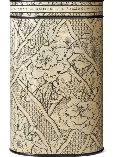 Gucci Floral Print Umbrella Stand In Neutrals ,black