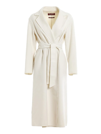 Max Mara Recente Coat In Cream