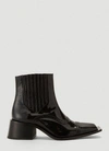 MARTINE ROSE MARTINE ROSE SQUARED TOE ANKLE BOOTS