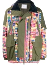 SACAI PANELLED OVERSIZED-FIT JACKET