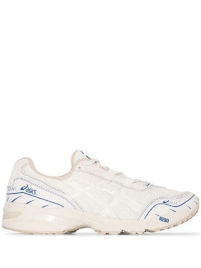 Asics X Above The Clouds White Gel-1090 Sneakers In Blue