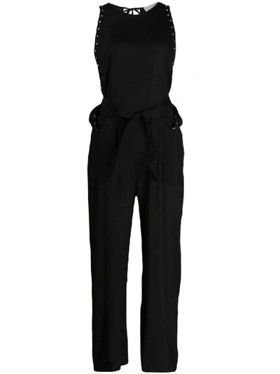 8pm Jumpsuit Mit Nieten In Black