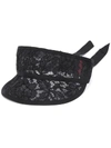 VALENTINO GARAVANI FLORAL-LACE VISOR HAT