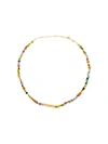 ANNI LU 18KT GOLD-PLATED ALAIA BEADED NECKLACE