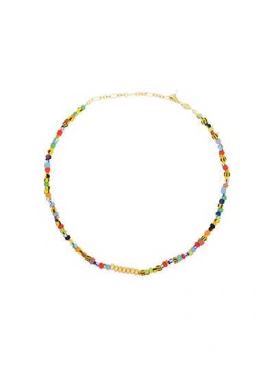 Anni Lu Petite Alaia 18ct Gold-plated Vermeil Brass And Freshwater Pearl Necklace In Yellow