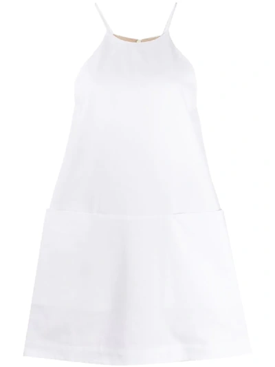 Jejia Halterneck A-line Mini Dress In White