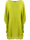 Fisico Cristina Ferrari Sheer Floaty Style Tunic Top In Green