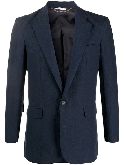 Aries Single Breasted Blazer In Blue