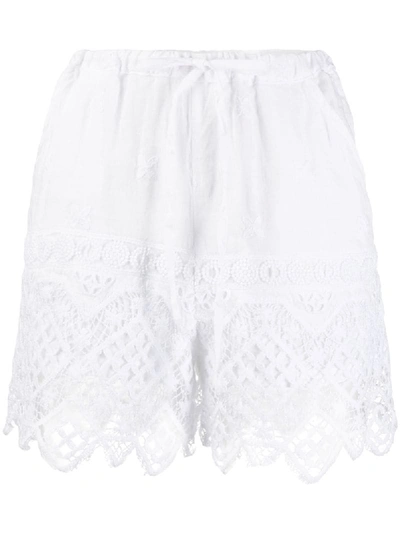 Temptation Positano Montevideo Lace Shorts In White