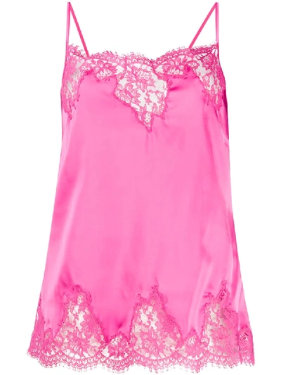 Ermanno Ermanno Lace-panel Waistcoat In Pink