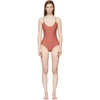 MATTEAU PINK 'THE SCOOP' ONE-PIECE SWIMSUIT