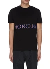 MONCLER PIXELATED LOGO PRINT T-SHIRT