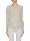 BEYOND YOGA 'YOUR LINE' BUTTON SIDE RIBBED SWEATER