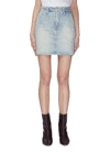 MOTHER 'THE DOUBLE DART' DENIM MINI SKIRT