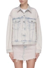 ALEXANDER WANG 'GAME' ACID WASH DENIM JACKET