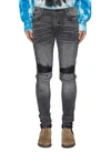 AMIRI 'MX2' ZIP DETAIL SKINNY JEANS