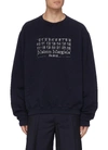 MAISON MARGIELA GRAPHIC PRINT KNIT SWEATSHIRT