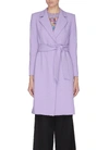 ALICE AND OLIVIA 'IRWIN' NOTCH LAPEL BELTED LONG COAT