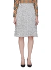 BURBERRY MONOGRAM PRINT PLEAT SKIRT