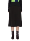 VICTORIA BECKHAM CONTRAST PANEL PLEATED SKIRT