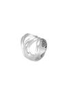 John Hardy Asli Classic Chain' Engraved Silver Ring In Metallic