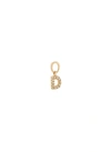 LOQUET LONDON DIAMOND 18K YELLOW GOLD LETTER TALISMAN CHARM - D