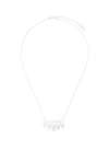Tasaki 'danger Fang' Diamond Akoya Pearl Pendant Necklace In Metallic
