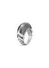 JOHN HARDY 'LEGENDS NAGA' HEMATITE SILVER RING