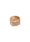 REPOSSI 'ANTIFER' DIAMOND 18K ROSE GOLD EIGHT ROW RING