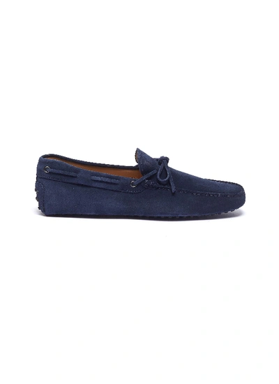 Tod's Gommino Blue Loafers