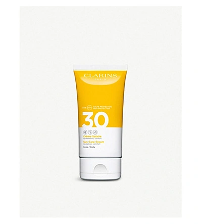 Clarins Sun Care Cream For Body Spf 30 150ml In Cream / White