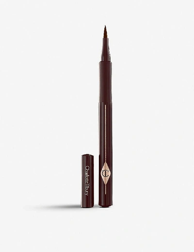 Charlotte Tilbury The Feline Flick Quick Fine Line Eyeliner Pen In Brown