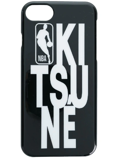 Maison Kitsuné Nba Logo Iphone 8 Case In Black