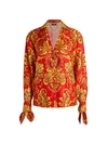 VERSACE PRINT SILK SHIRT,0400012514641