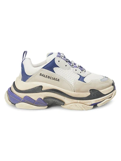 balenciaga triple s homme bleu