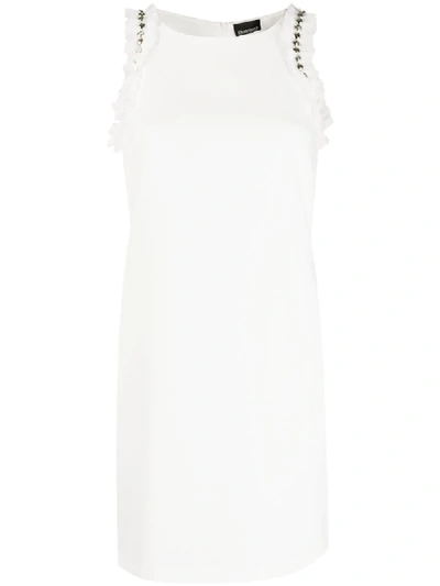 Ermanno Ermanno Sleeveless Fitted Mini Dress In White