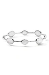 Ippolita 'rock Candy' 8-stone Sterling Silver Bangle (online Only) In Silver/ Mother Of Pearl