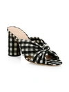 LOEFFLER RANDALL COCO KNOTTED GINGHAM MULES,0400011169191