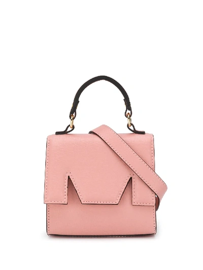 Msgm Mini M Tote Bag In Pink