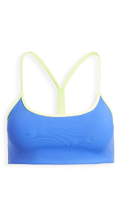 All Access Chorus Bra In Royal/highlighter Yellow