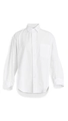Citizen Of Humanity White Oversized Kayla Shirt In Optic White