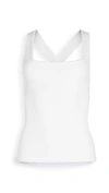 ENZA COSTA MILITARY RIB CROSS BACK TANK