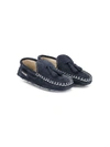 Babywalker Suede Tassel-detail Loafers In Blue