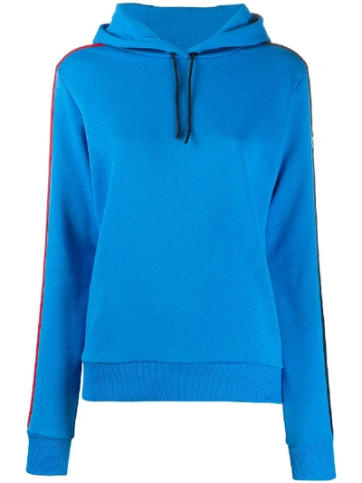 Rossignol Striped-side Hooded Sweatshirt In Blue
