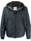 MONCLER ALL-OVER PRINT HOODED JACKET